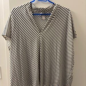 H&M Striped V-Neck Women's Top